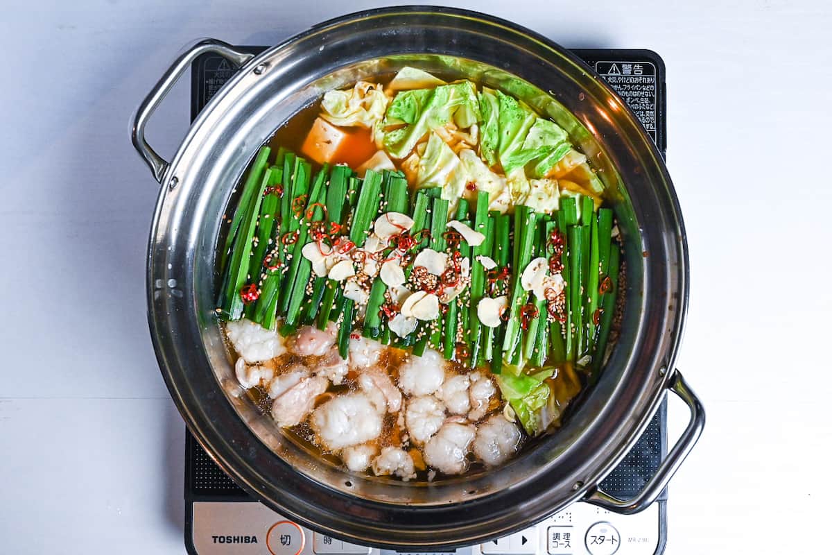 Hakata Motsunabe (Japanese Offal Hot Pot)