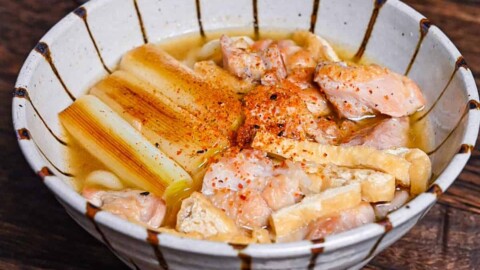 Chicken Udon Noodle Soup (Tori Nanban Udon) | Sudachi