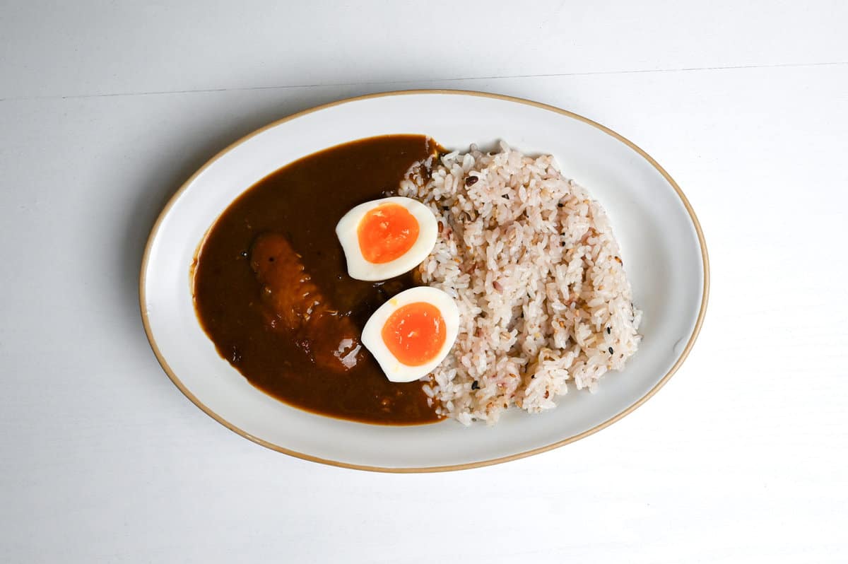 Japanese curry with eggs