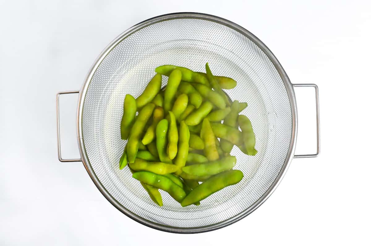 cooked and drained edamame