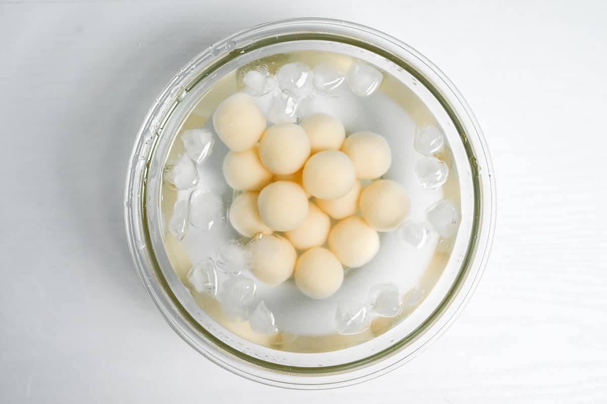 dango in ice cold water