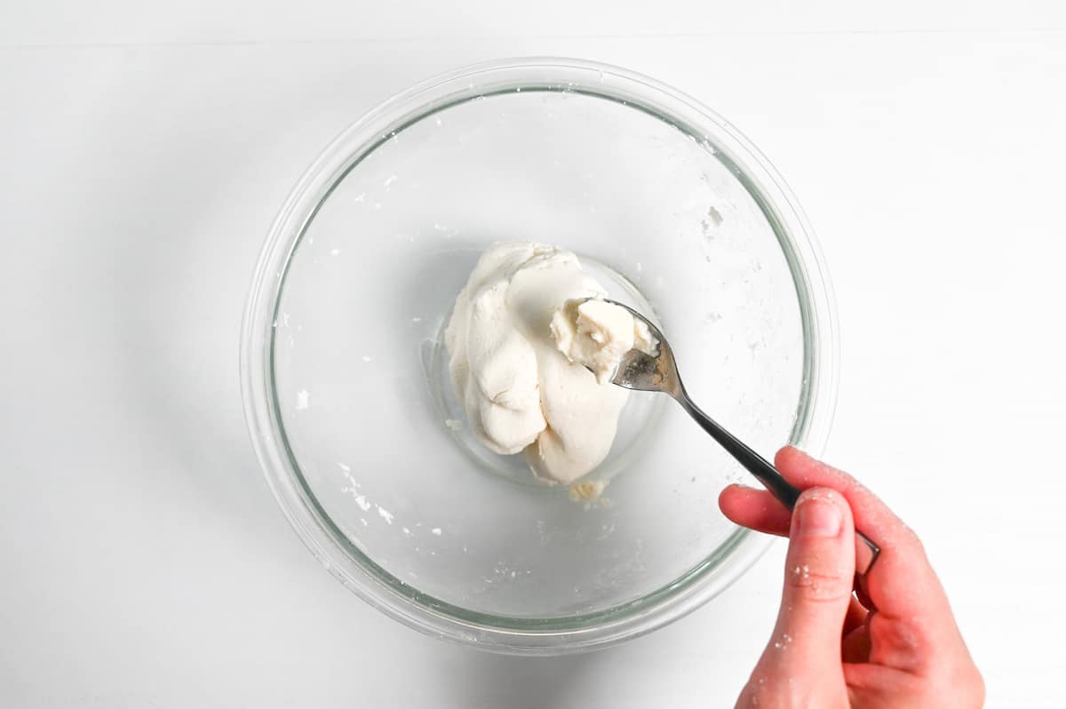 adding extra tofu to dango dough