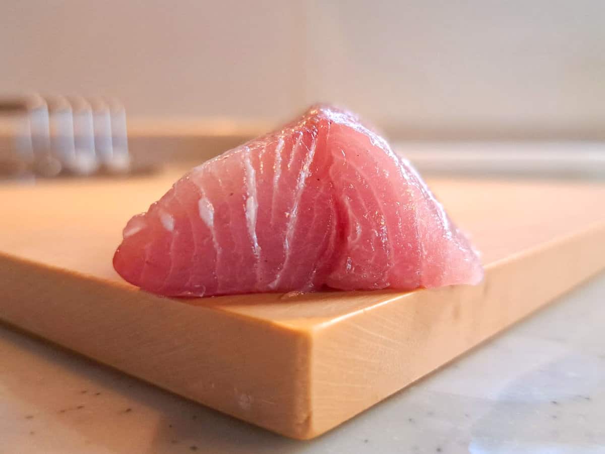 Yellowtail sashimi shape