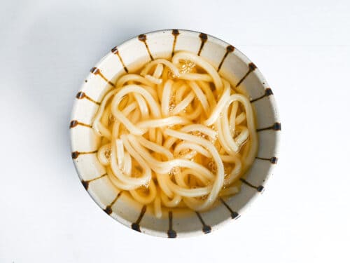 udon noodles in light broth