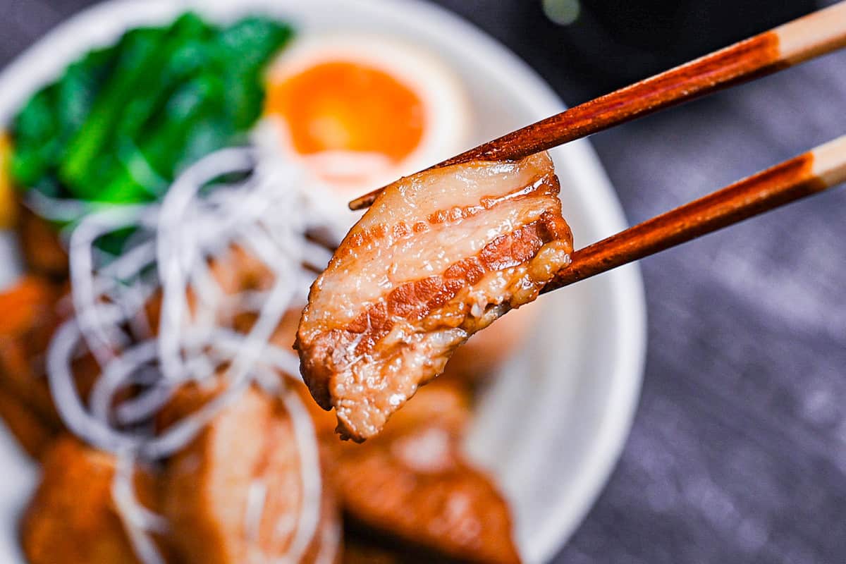 Chashu (Braised Pork) and Kakuni (Braised Pork Belly)