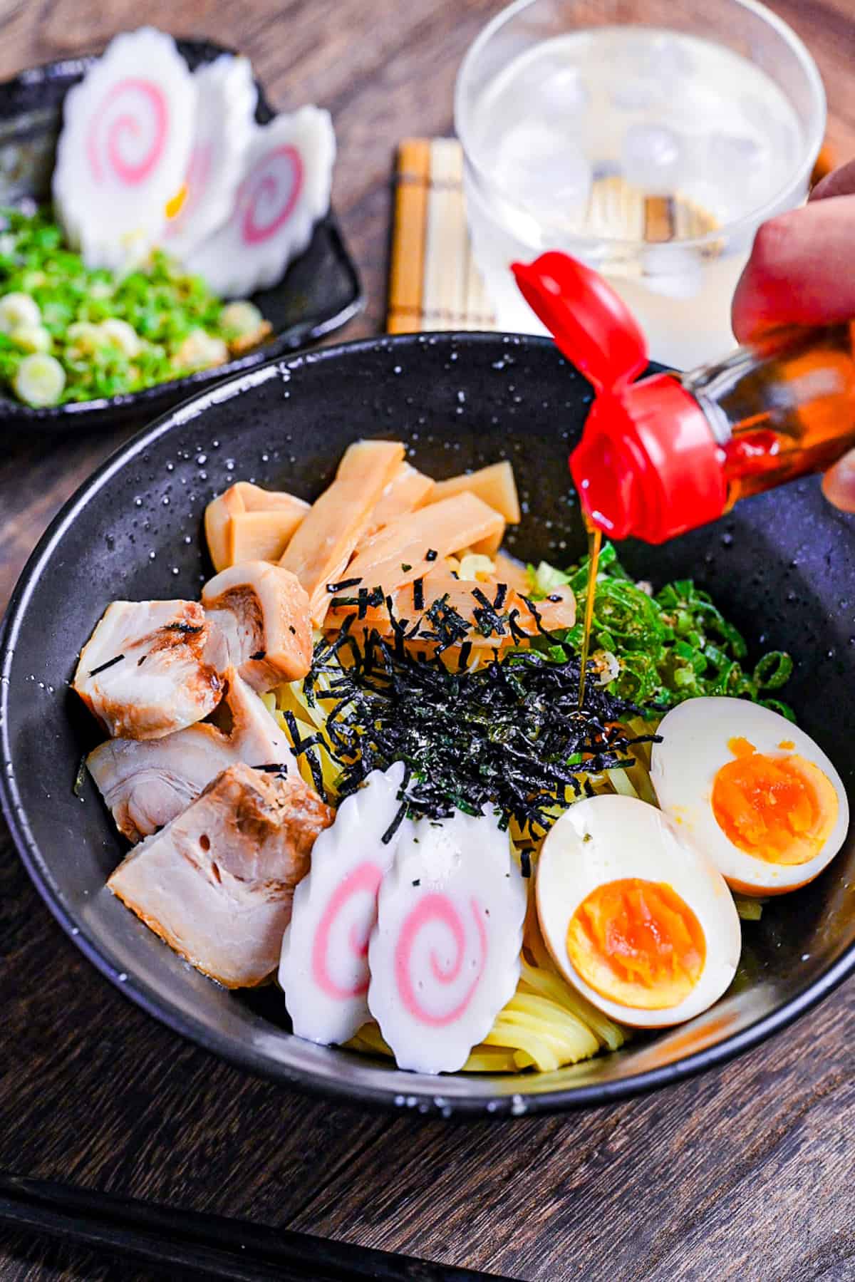 drizzling abura soba with chili oil