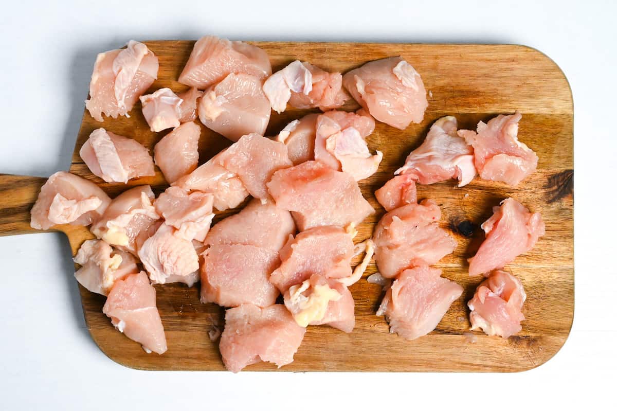 chicken breast cut into bitesize pieces