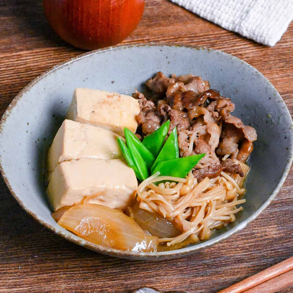 Niku Dofu (Japanese Simmered Beef and Tofu)