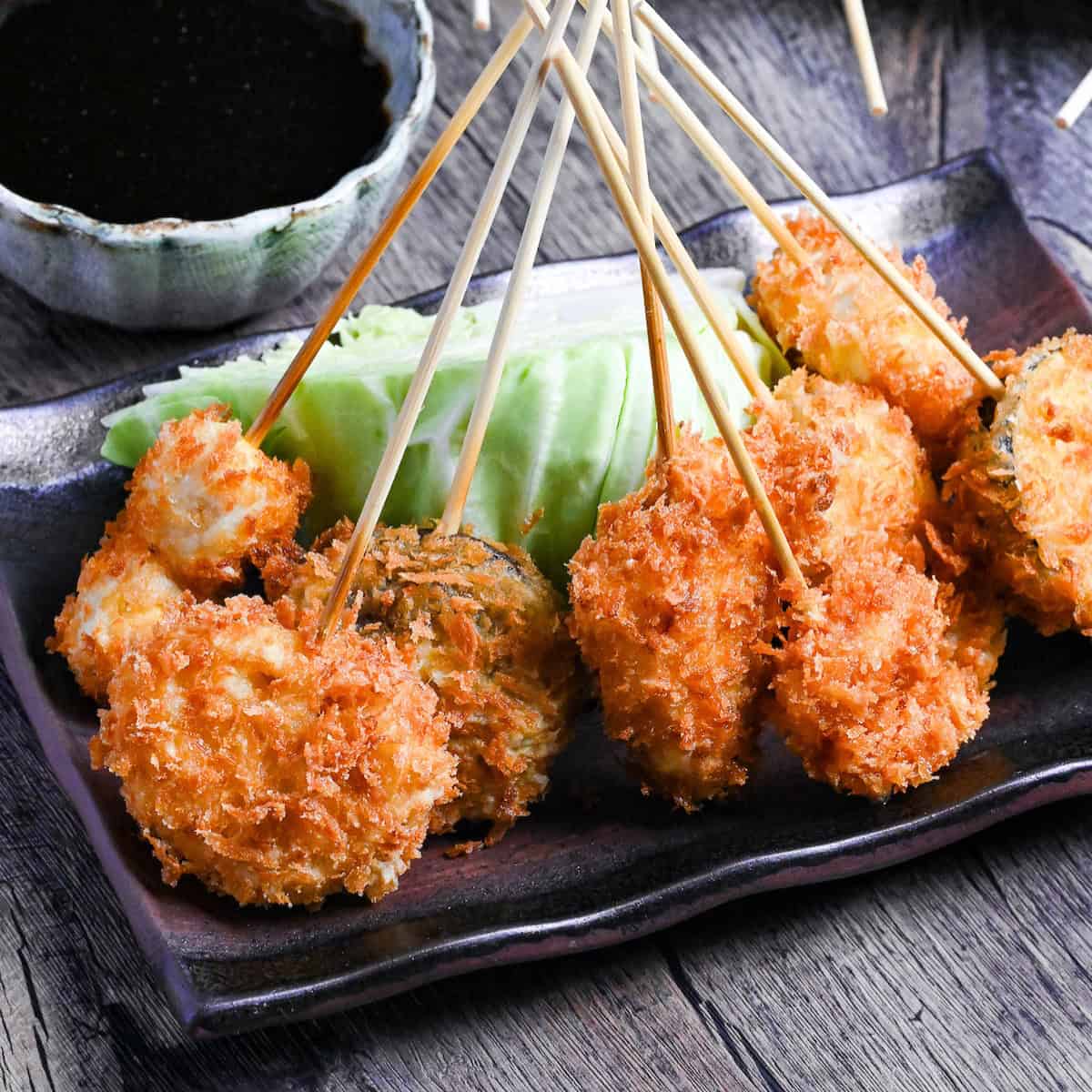 Osaka-Style Kushiage (Japanese Deep-Fried Skewers)