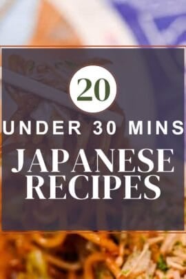 20 under 30 mins japanese recipes