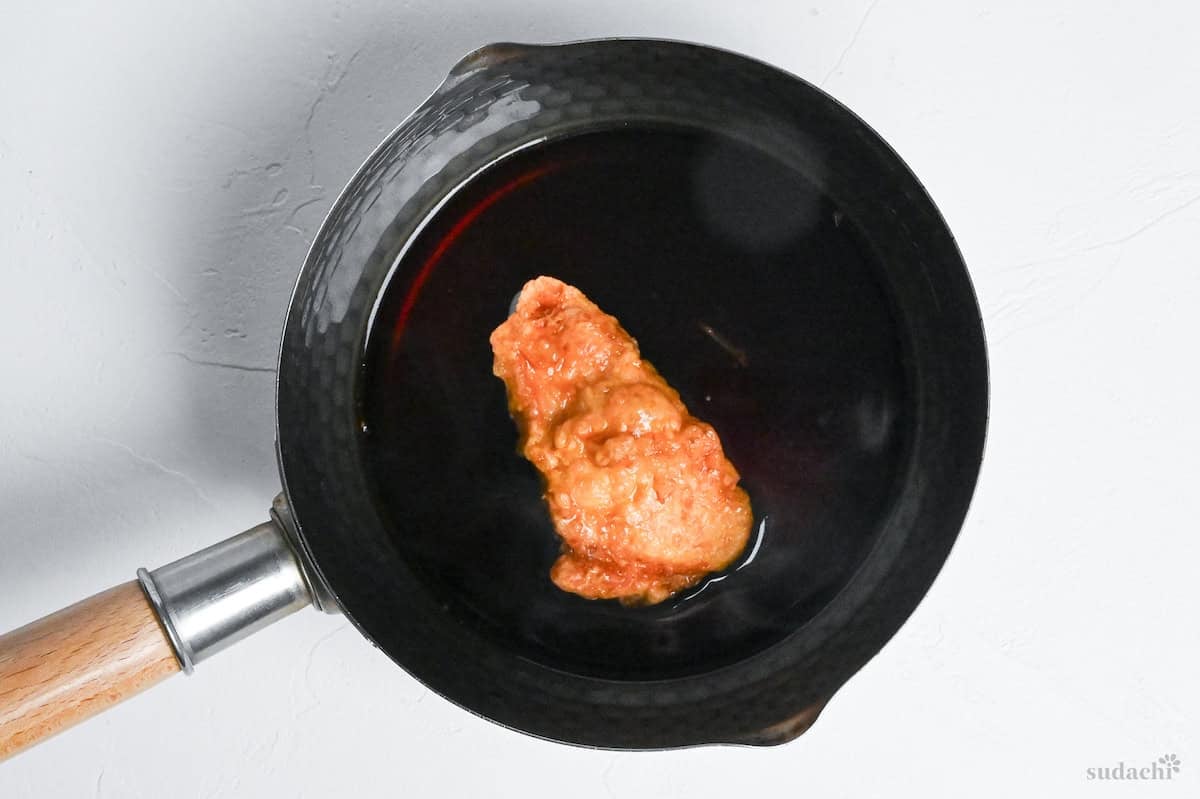 coating fried chicken in nanban sauce