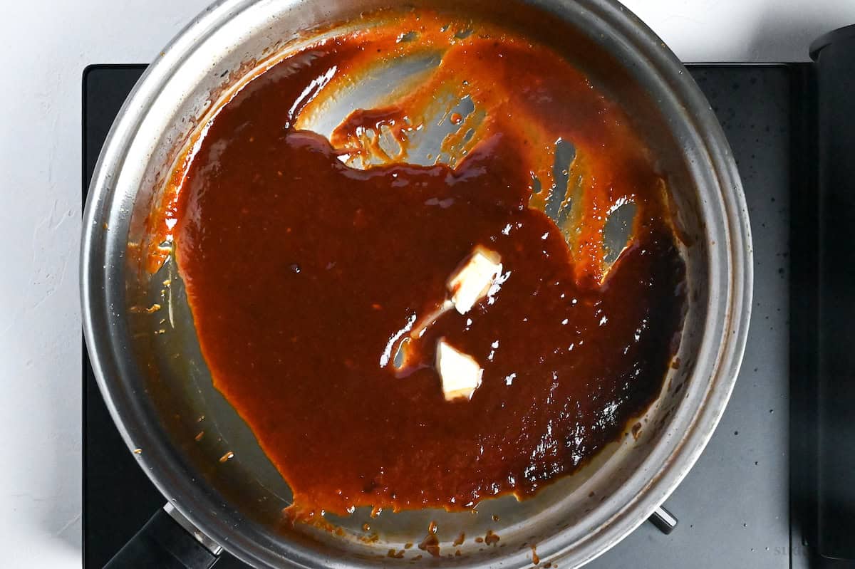 butter added to hamburg sauce