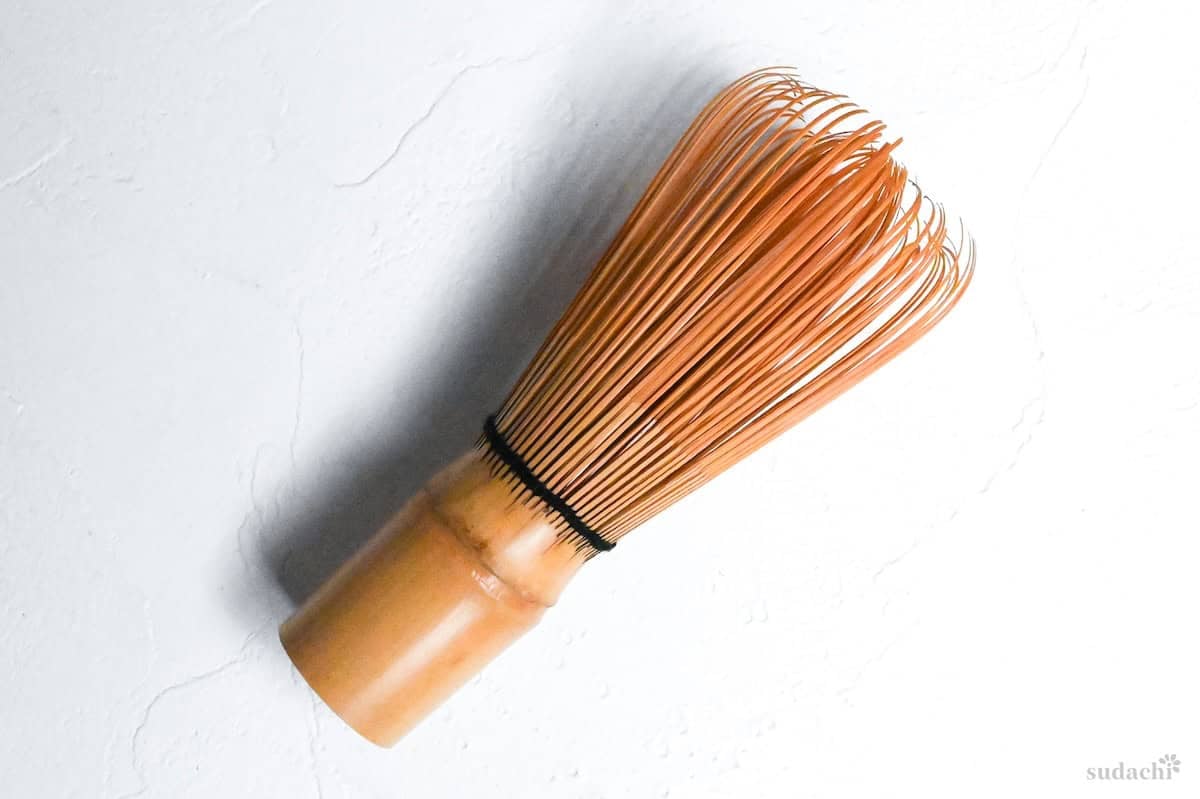chasen (matcha whisk) on a white background