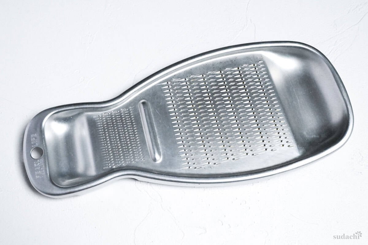 Japanese oroshi grater on a white background