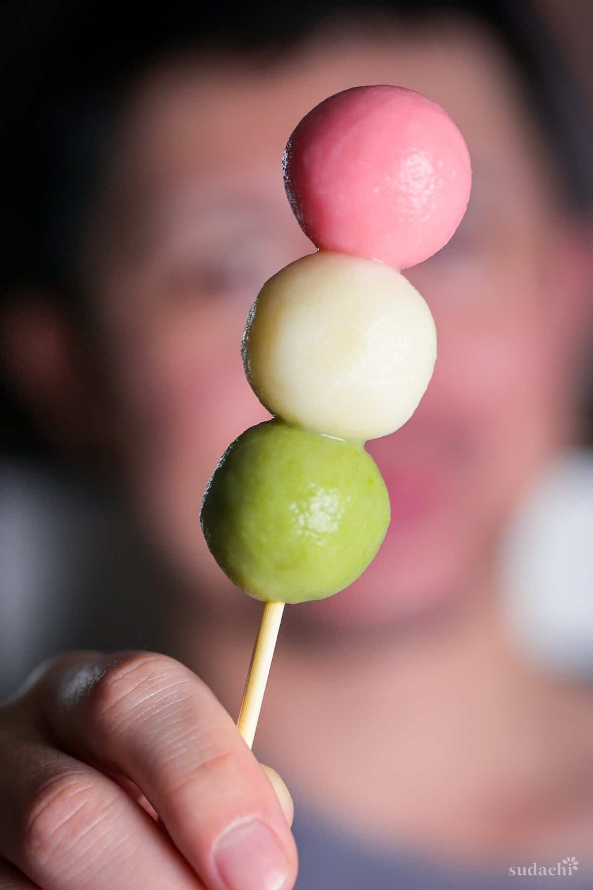 Easy Hanami Dango with Tofu (Cherry Blossom Dumplings) | Sudachi