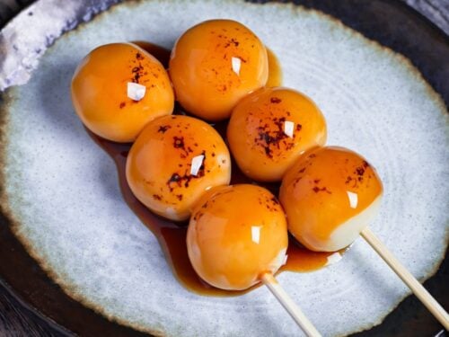 その他 Dango Ball Easy Tofu Mitarashi Dango (Japanese Rice Dumplings with Sweet Soy