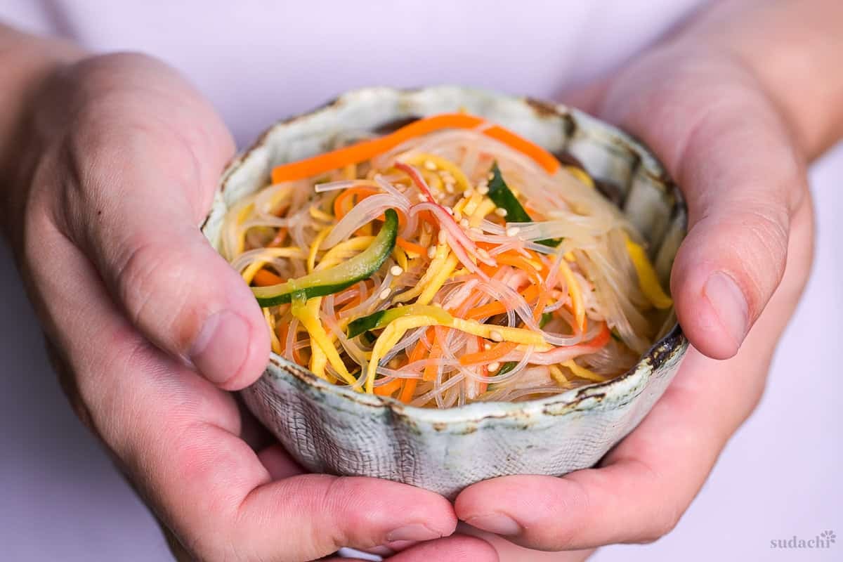 Harusame Salad (Japanese-Style Glass Noodle Salad) | Sudachi