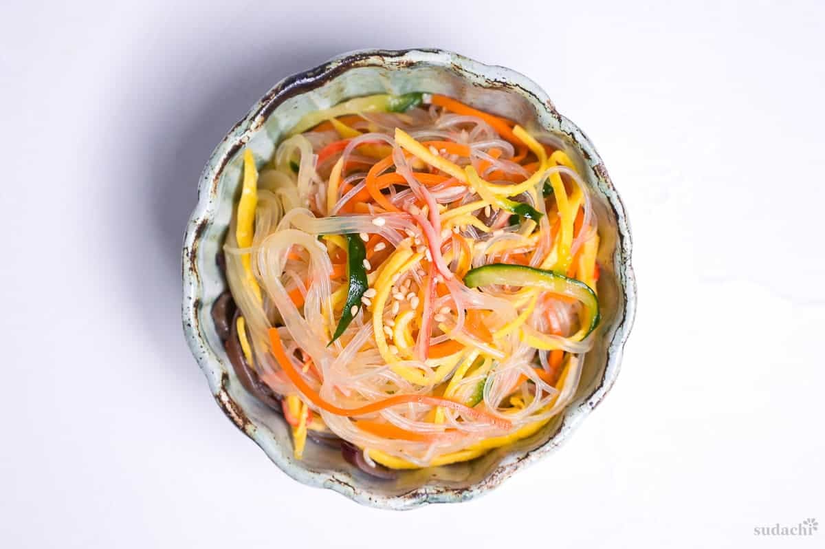 Harusame Salad (Japanese-Style Glass Noodle Salad) | Sudachi