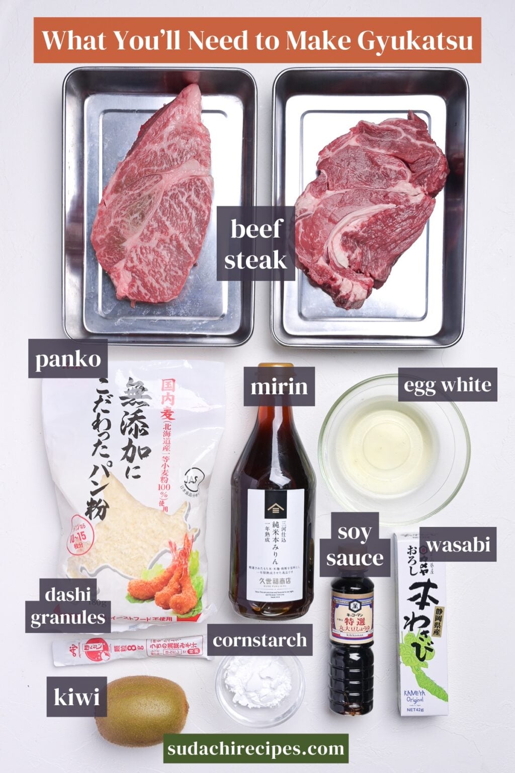 Gyukatsu (Japanese Beef Steak Cutlet) | Sudachi