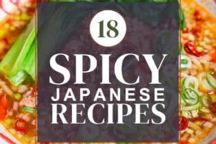 Spicy Japanese recipe roundup thumbnail with tantanmen in the background