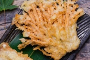 enoki mushroom tempura