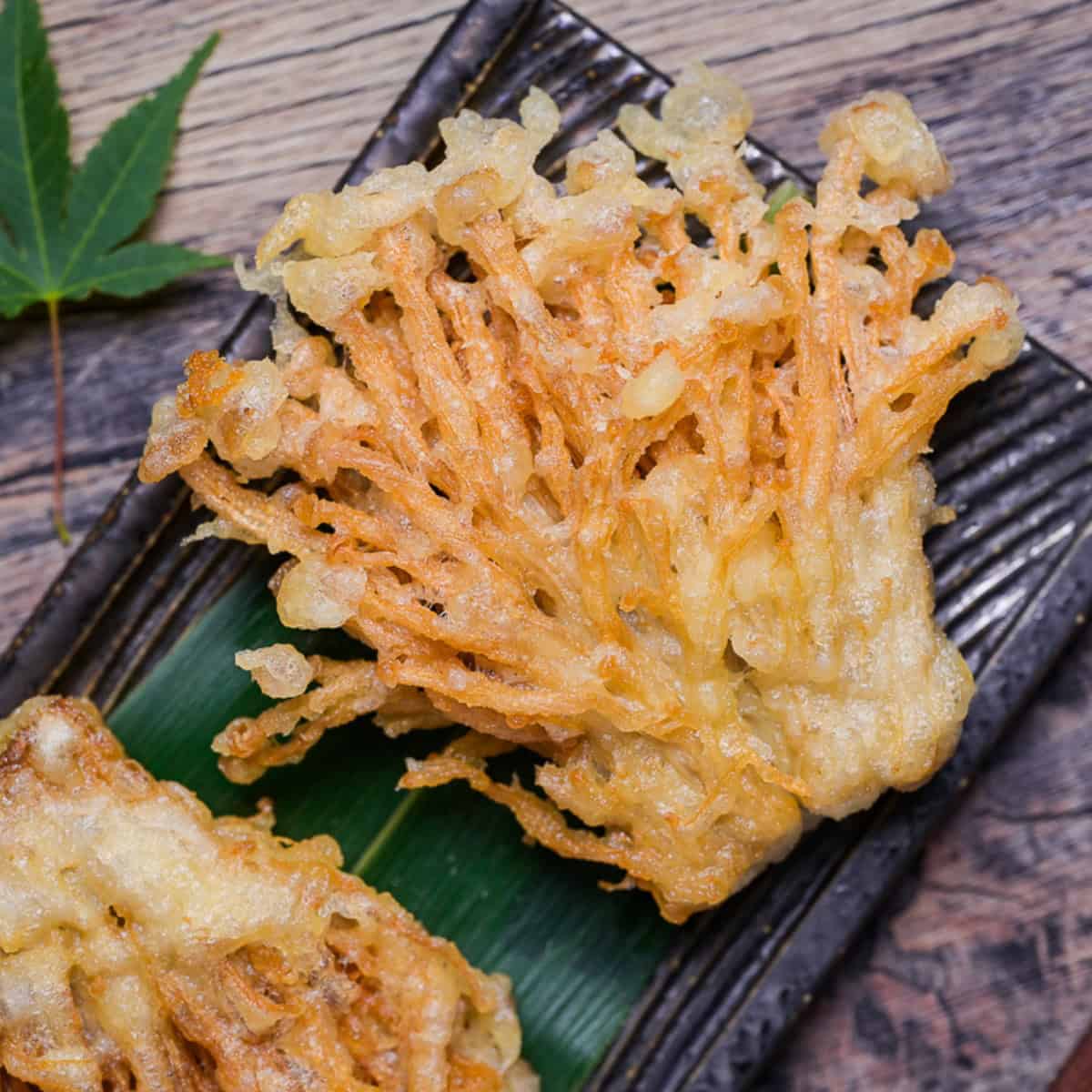 enoki mushroom tempura